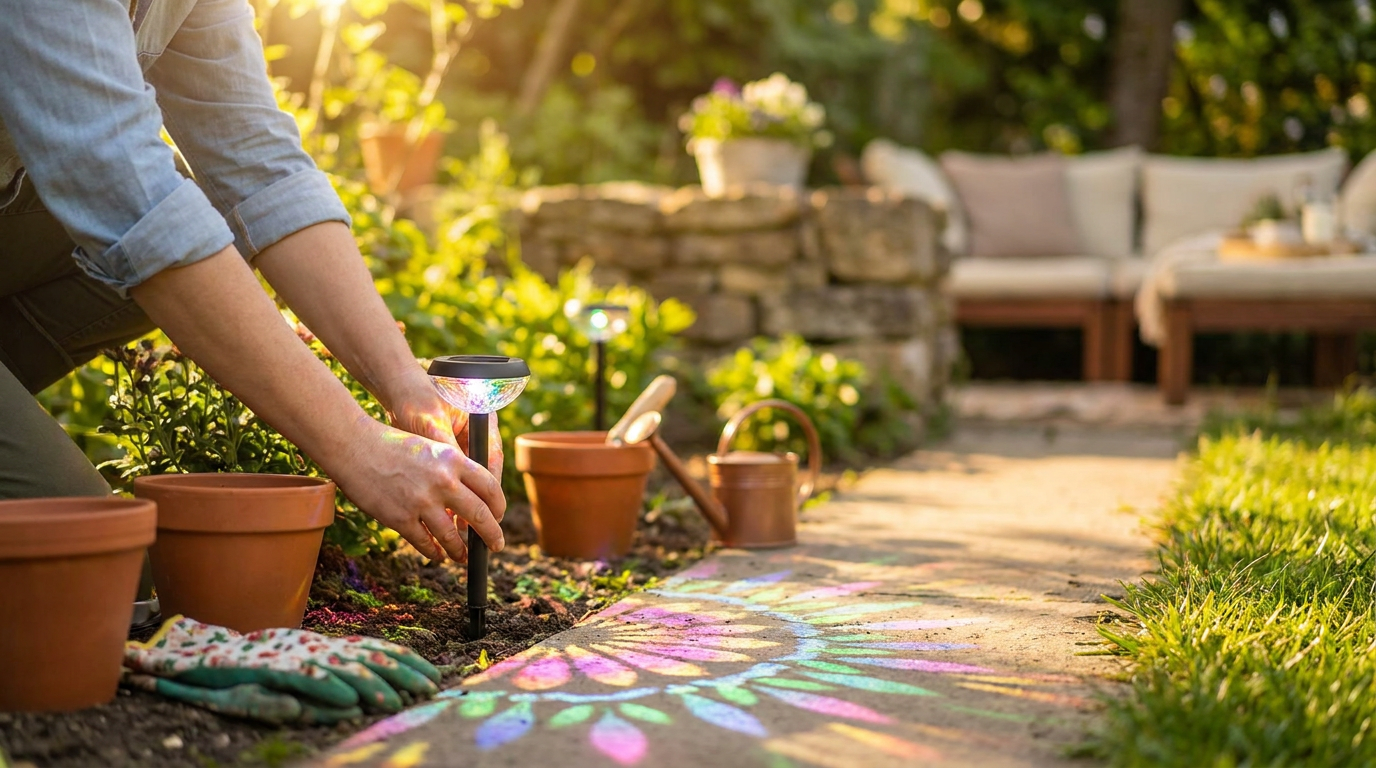 How do I install Bloom Path Lights for a DIY project?