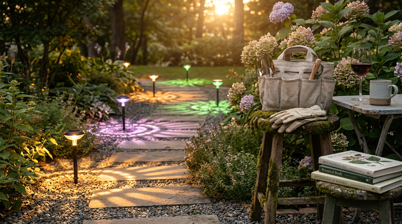 Elevating Night Landscapes with Bloom Path Lights