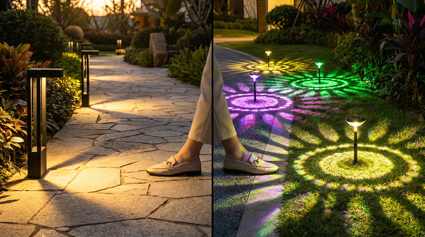 Modern Garden Path Lights with Bloom Path Lights