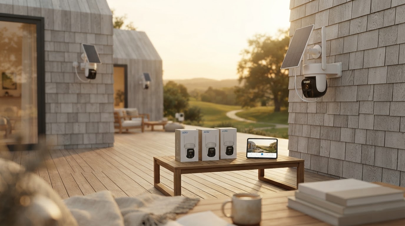 Aosu 4-Pack Price Drop Challenges Solar Camera Standards
