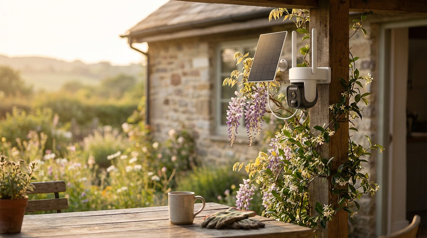 Can I hide an Outdoor Solar Security Camera discreetly?
