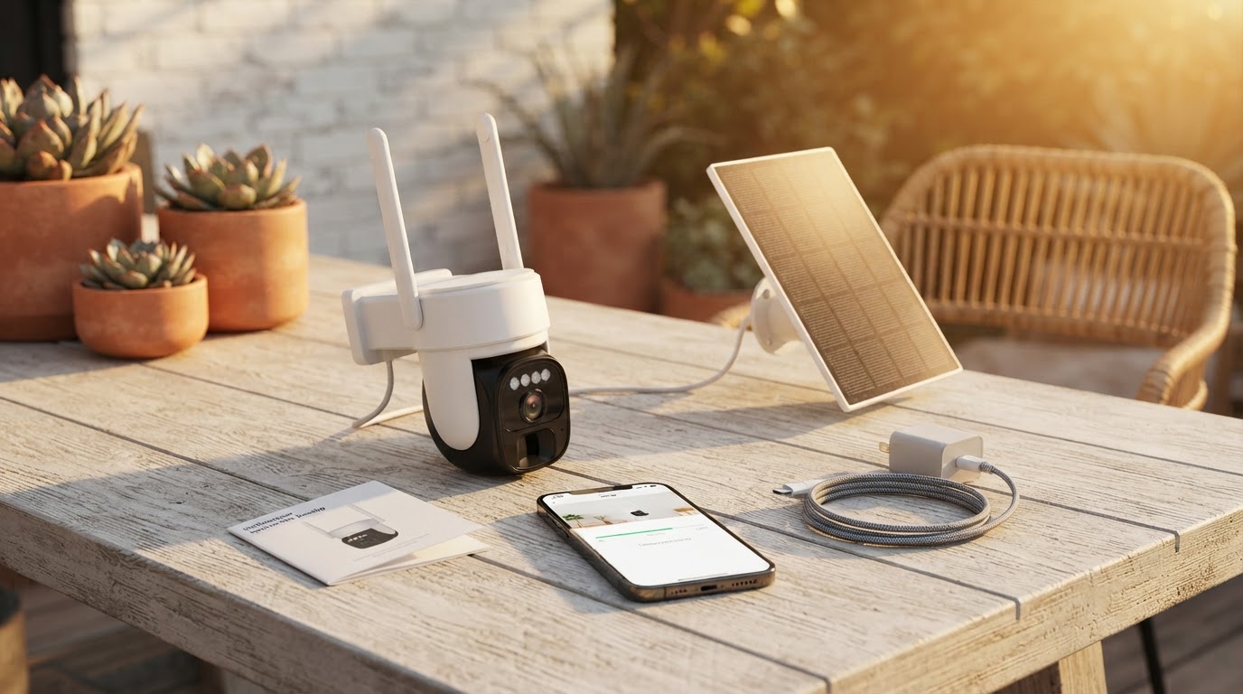 How to Set Up App-Controlled PTZ Solar Security Cameras