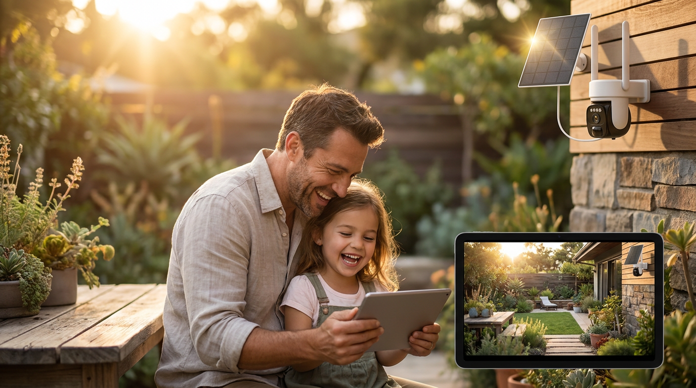 Five-Step Outdoor Solar Security Camera WiFi Deployment