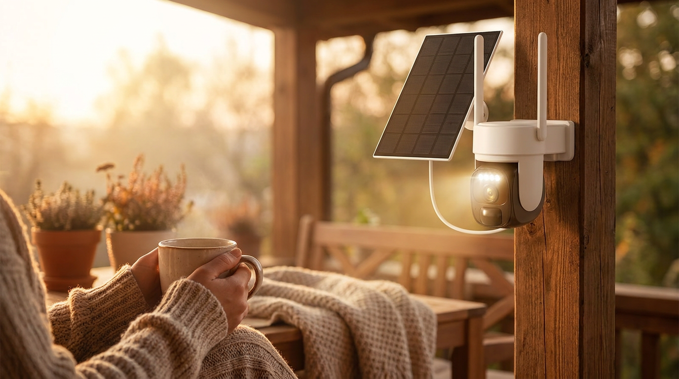 Does Outdoor Solar Security Camera Use Color Night Vision?