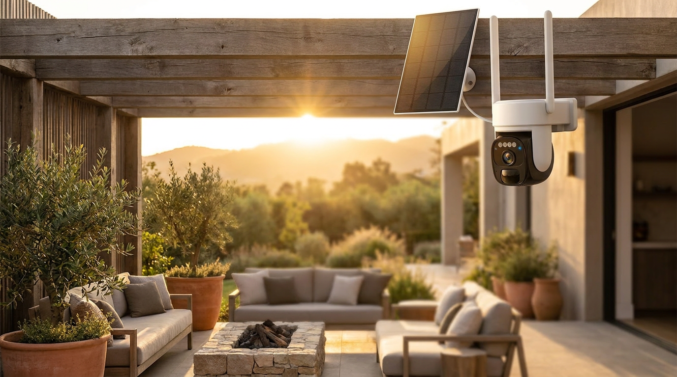 Outdoor Solar Security Camera Meets Modern WiFi Standards