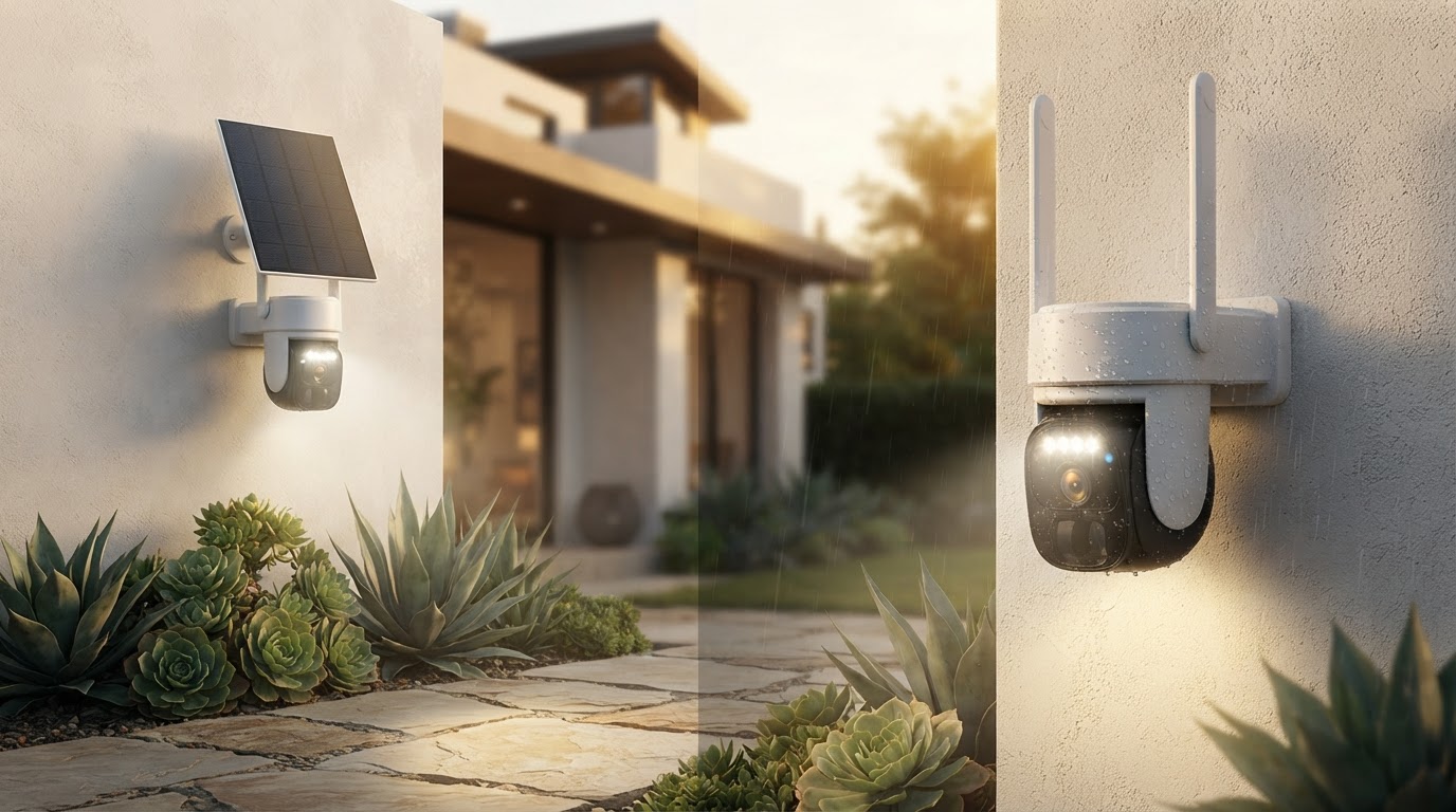 Outdoor Solar Security Camera Solutions for Integrated Lighting