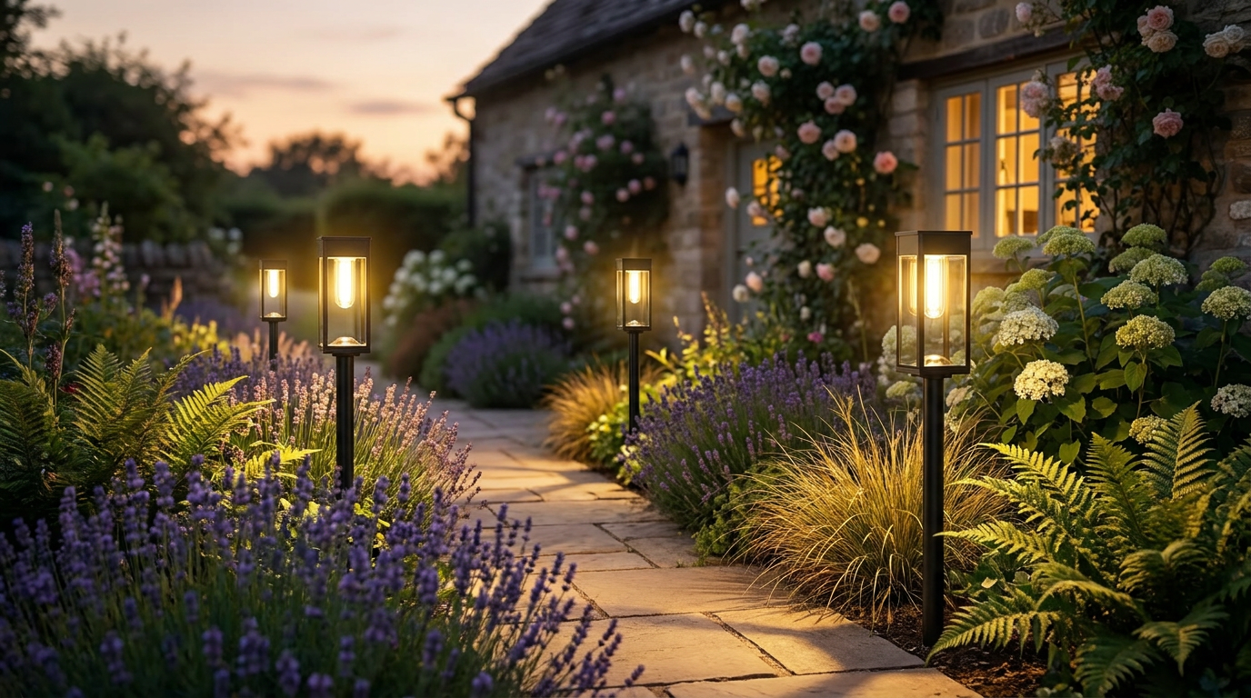 Automate Garden Lighting with Waterproof Solar Pathway Lights