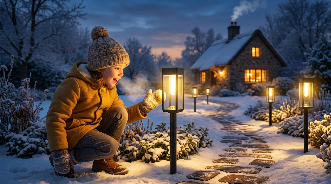 How bright are Waterproof Solar Garden Pathway Lights in winter?