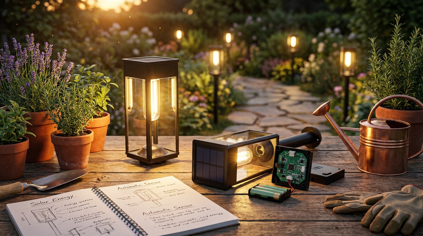 How do Waterproof Solar Garden Pathway Lights work?