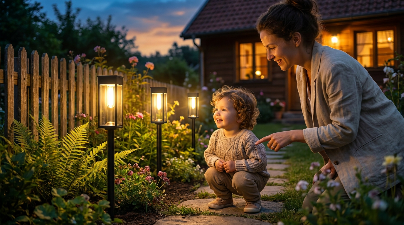 Waterproof Solar Garden Pathway Lights with Automatic On And Off Explained