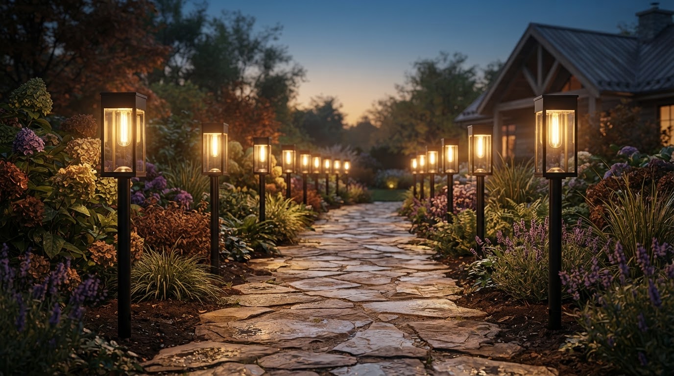 INCX Solar Ground Lights Meet Modern Pathway Lighting
