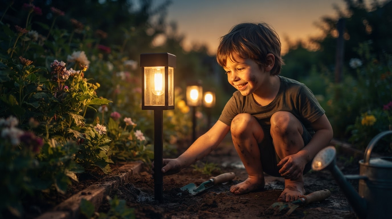 How do I install weatherproof solar walkway lights?