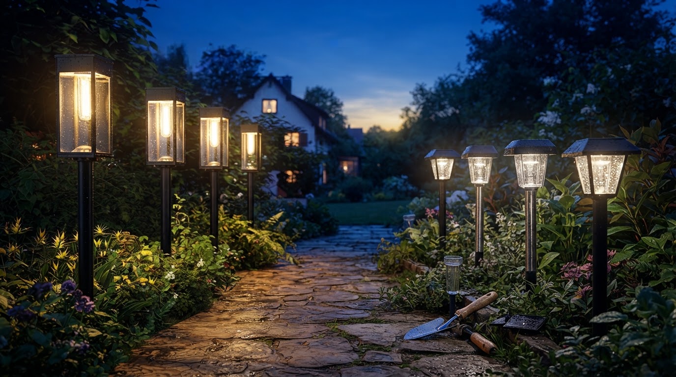 Testing KOOPER Solar Lights Against Waterproof Pathway Gear