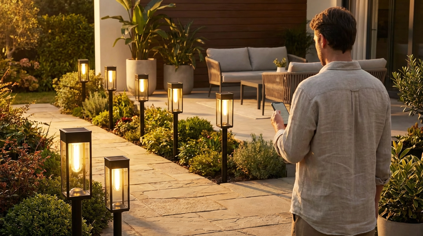 Solar Pathway Lights Pivot to 'Smart' Integration as Home Automation Moves Outdoors