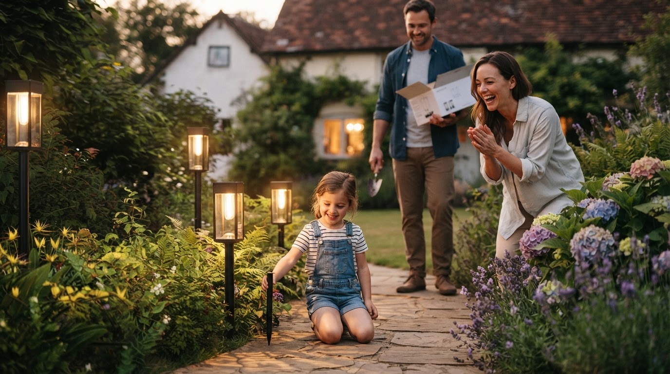 5-Step Setup for Solar Path Lights with Auto Sensors