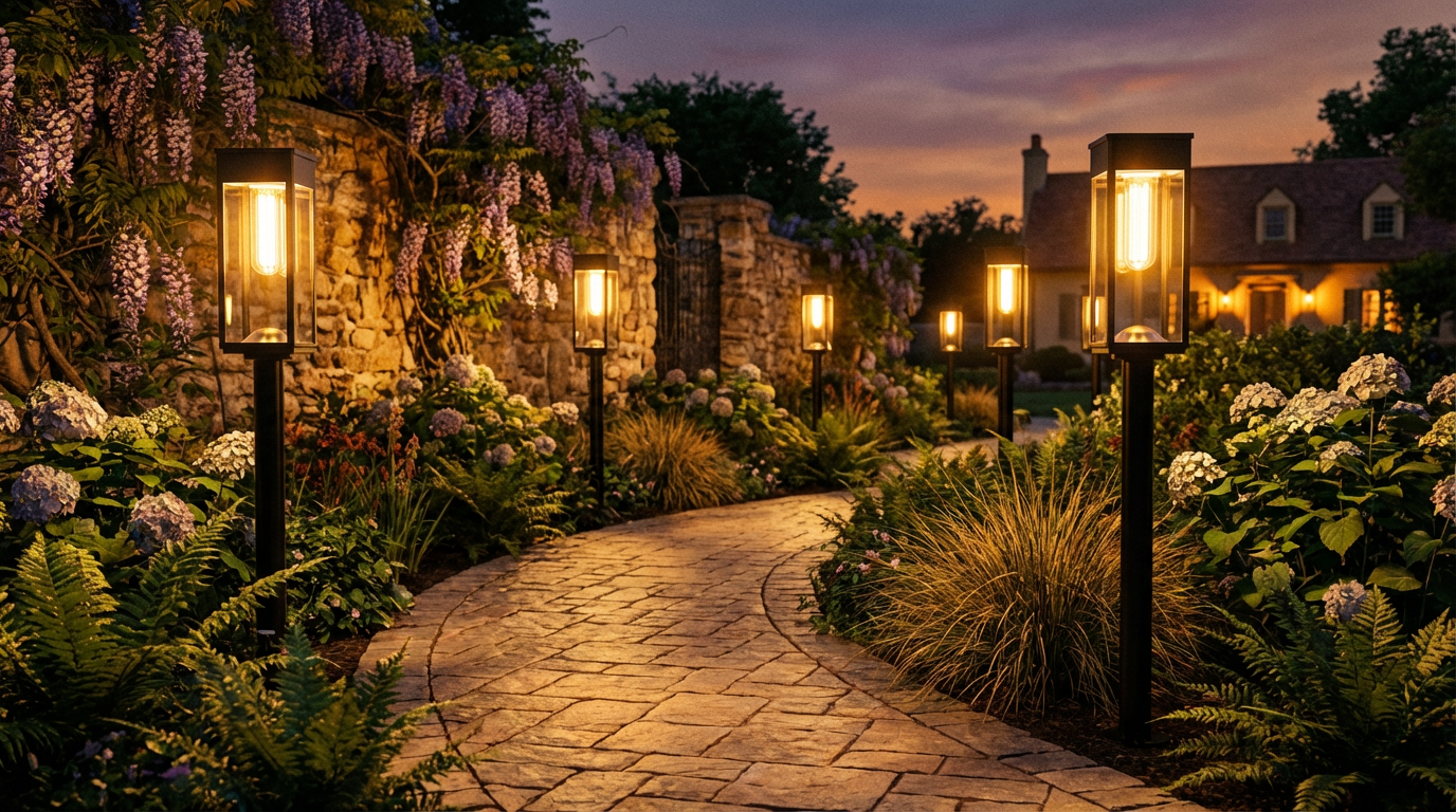 Safety with Waterproof Solar Garden Pathway Lights