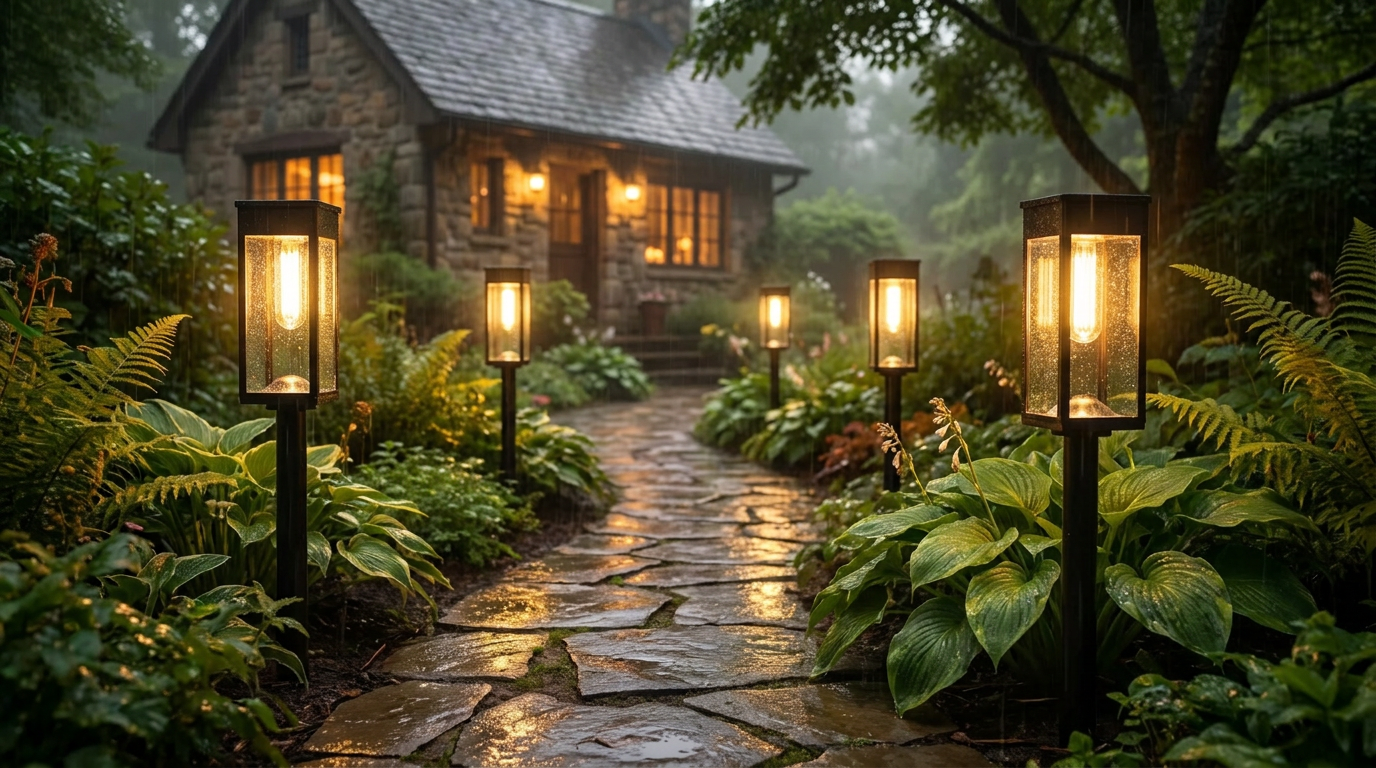 Can Waterproof Solar Garden Pathway Lights handle rain?