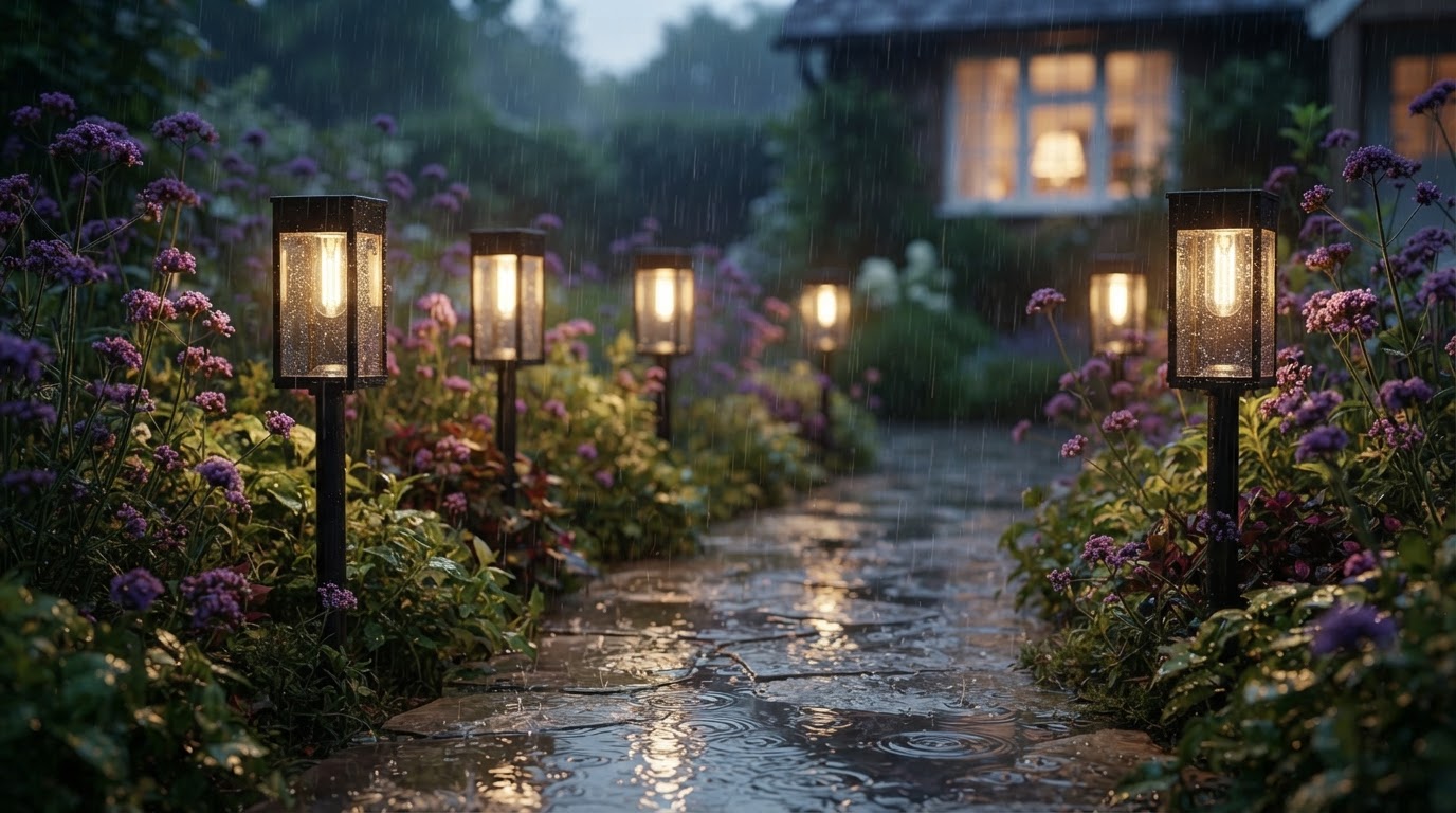 Will Waterproof Solar Garden Pathway Lights Work in Rain?