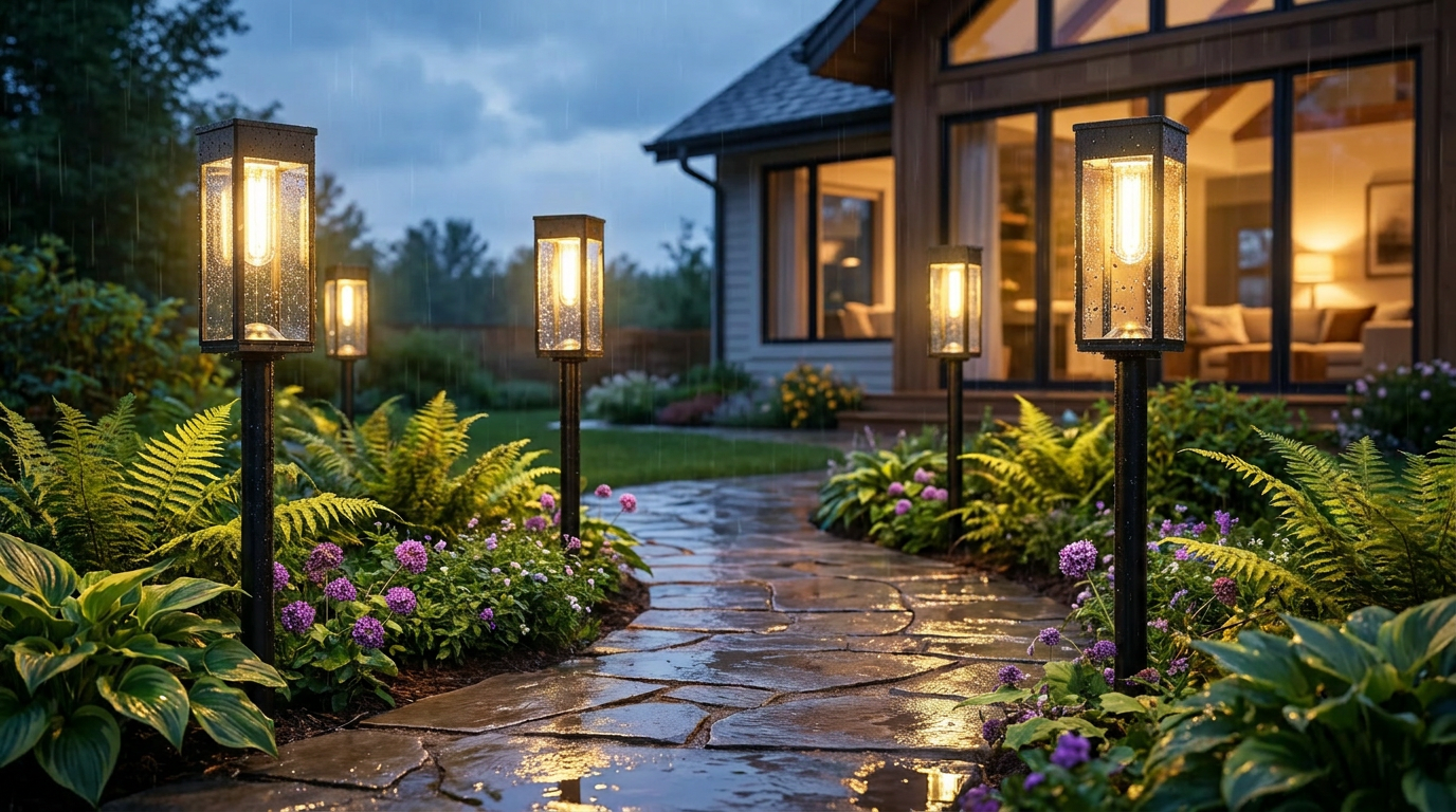 Weatherproof Wonders: Waterproof Solar Garden Pathway Lights