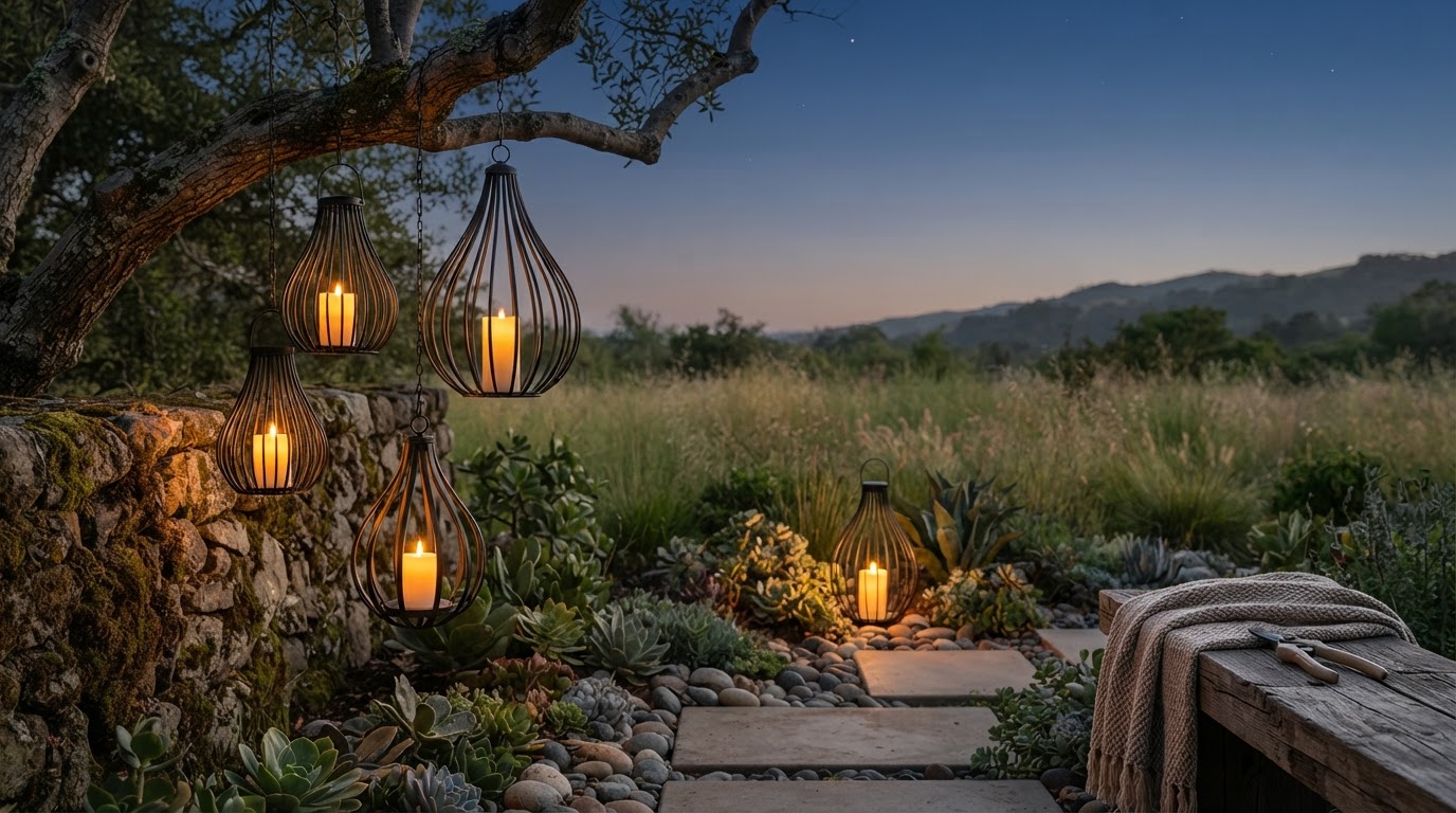 Choosing a Solar Water Drop Lantern for Garden Design