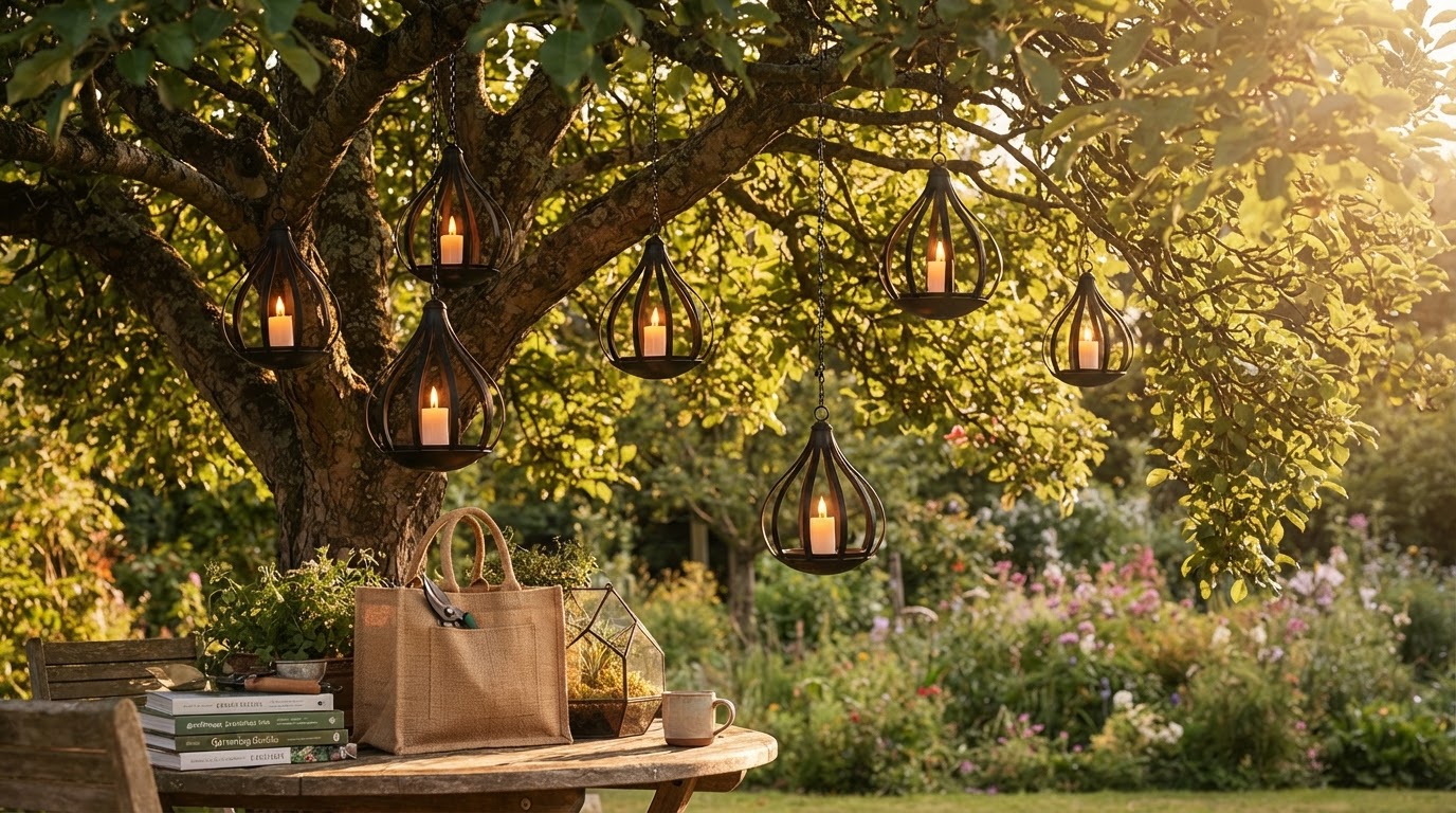 Elevating Tree Canopies with Solar Water Drop Lanterns