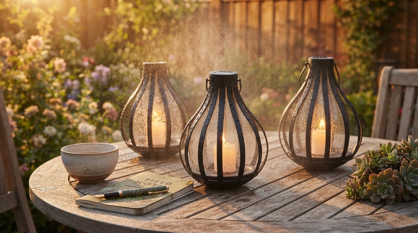 Solar Water Drop Lantern Performance in High Humidity