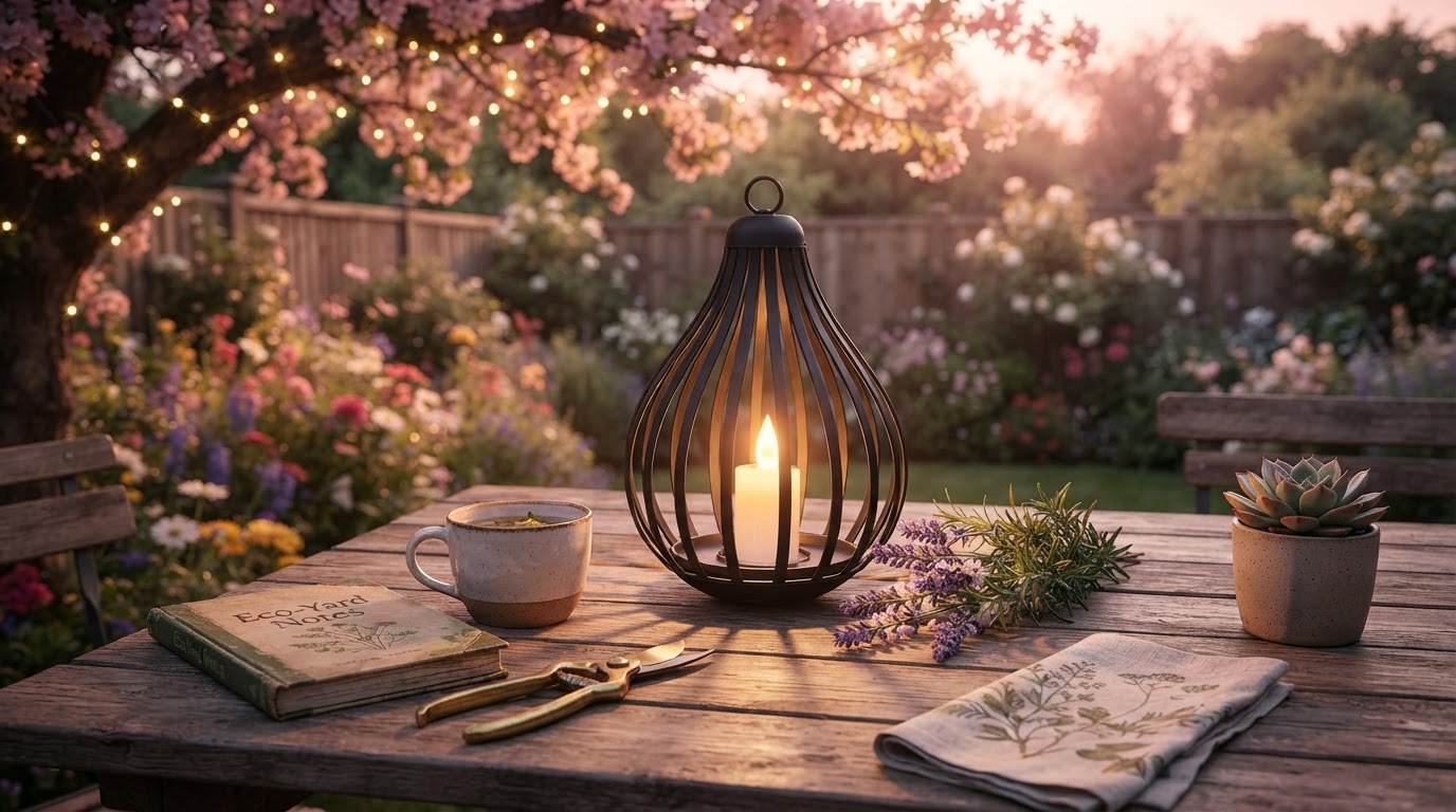 Why choose Solar Water Drop Lantern for eco-friendly yards?