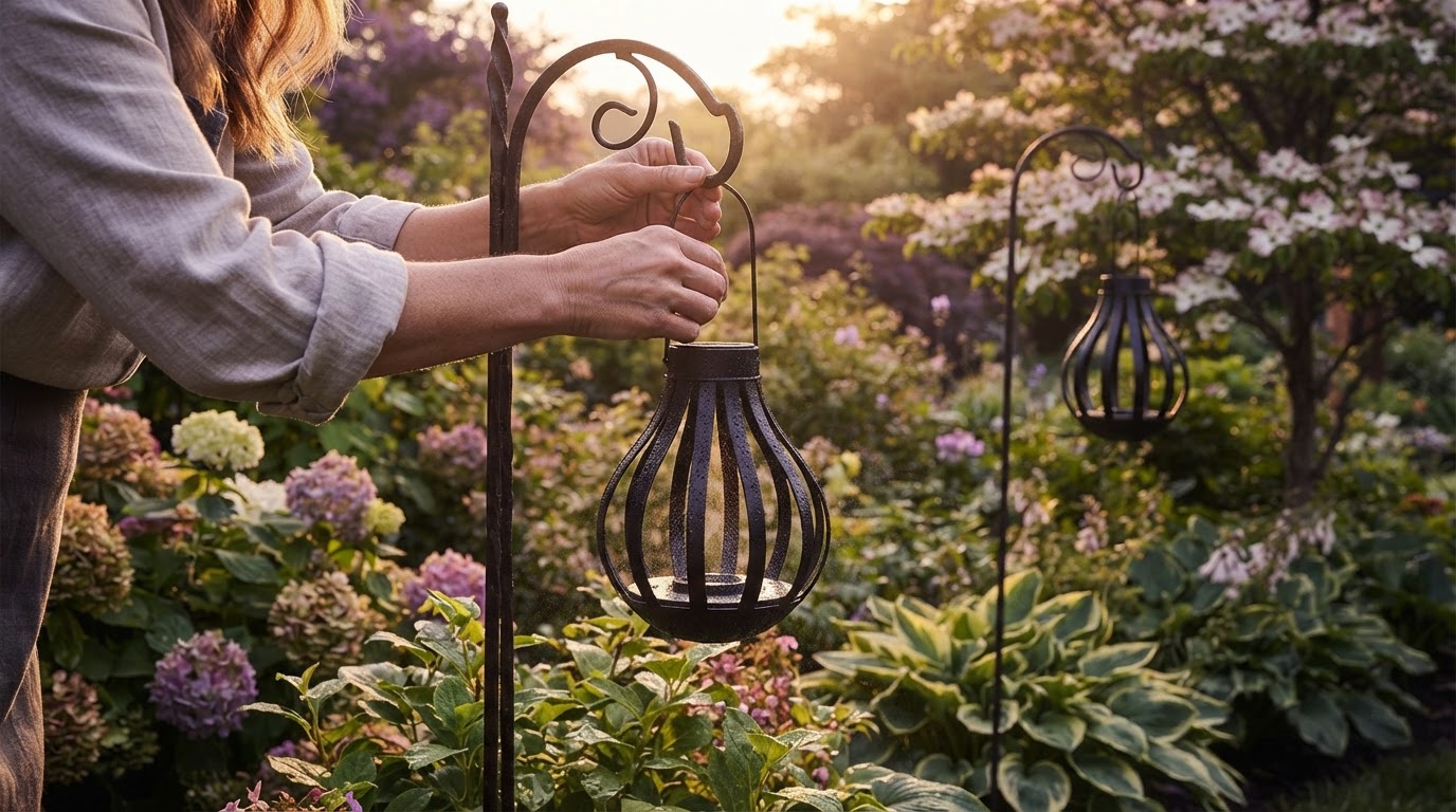 Solar Water Drop Lantern Endurance and Garden Ornament Resilience