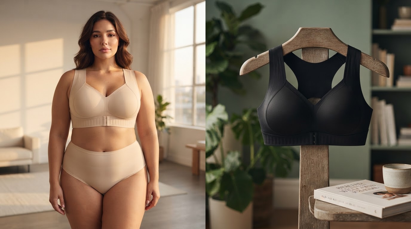 Postural Wireless Bra and Plus Size Support Selection
