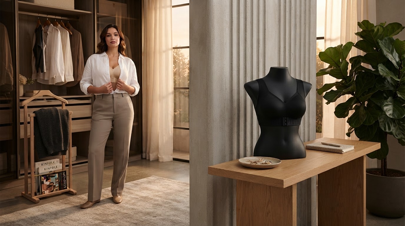 Postural Wireless Bra for Back Support and Alignment