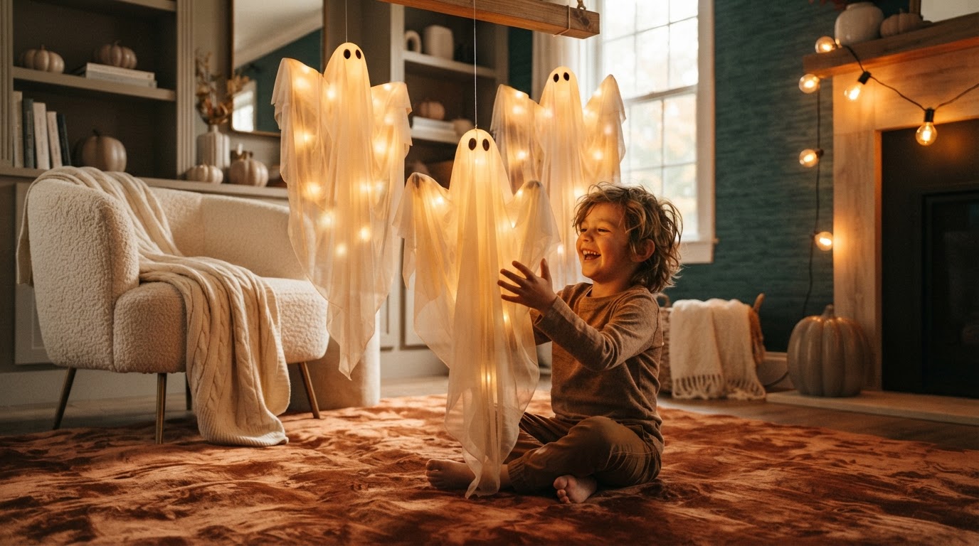 How do I create cute Halloween home decor with Solyra Spooky Ghost?