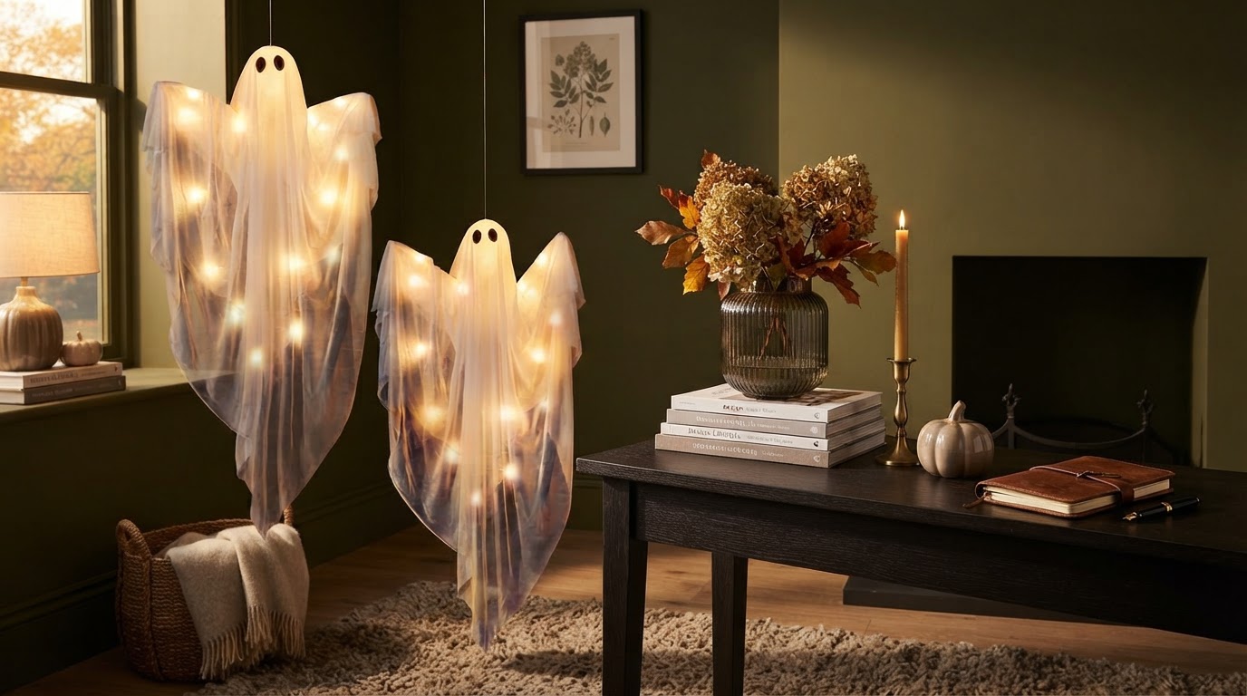 Elevating Spooky Season Room Decor with Solyra Spooky Ghost