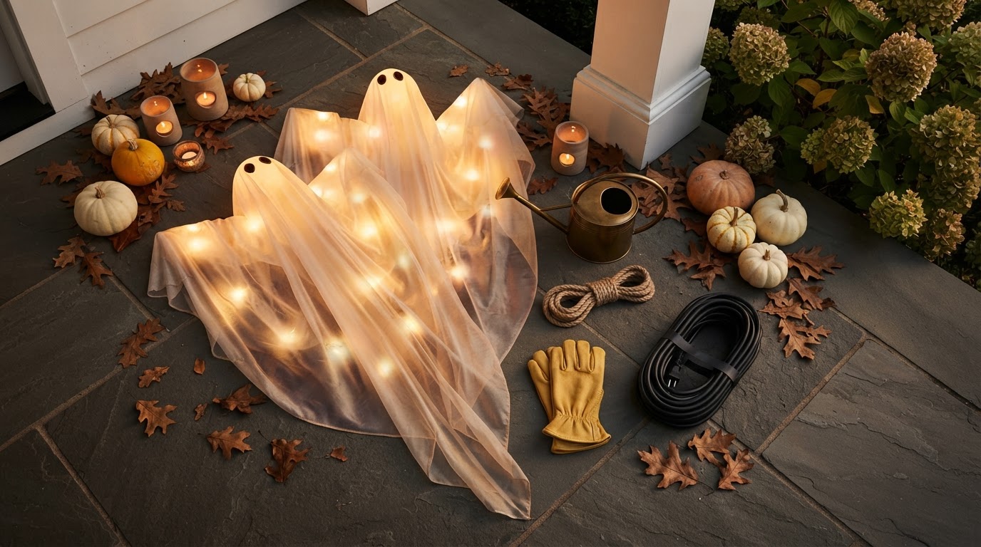 Elevating Curb Appeal with Solyra Spooky Ghost Displays