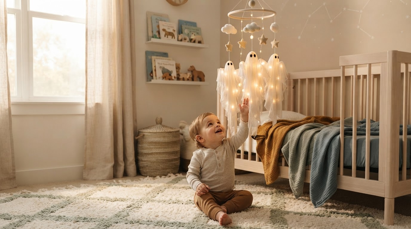 Solyra Spooky Ghost Design for Gender Neutral Nurseries