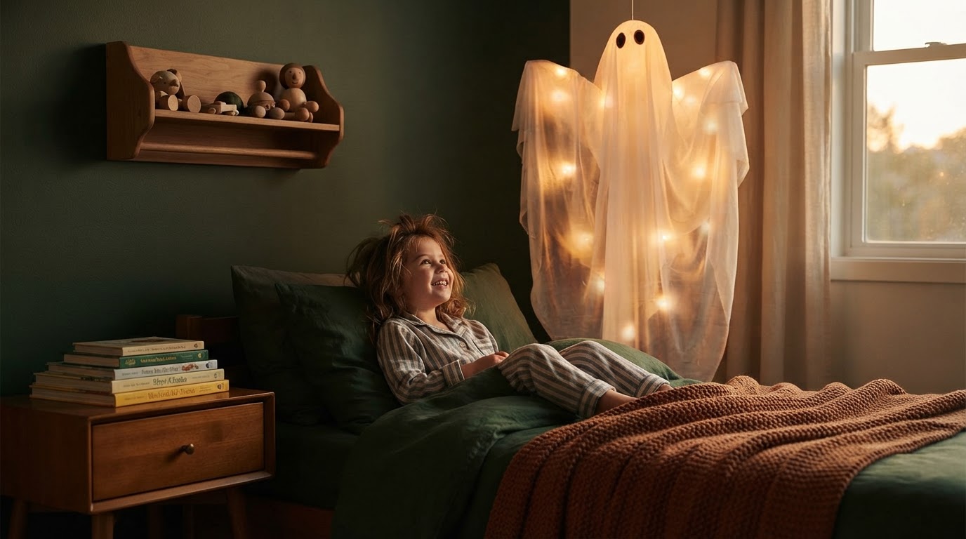 Solyra Spooky Ghost Setup for Kids' Nighttime Comfort