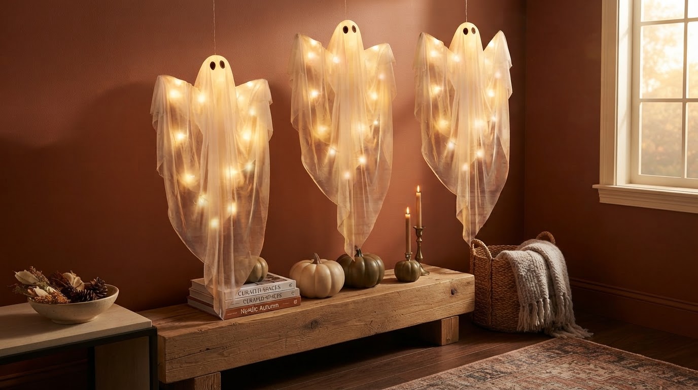 Curating Spooky Season Room Decor with Solyra Spooky Ghost