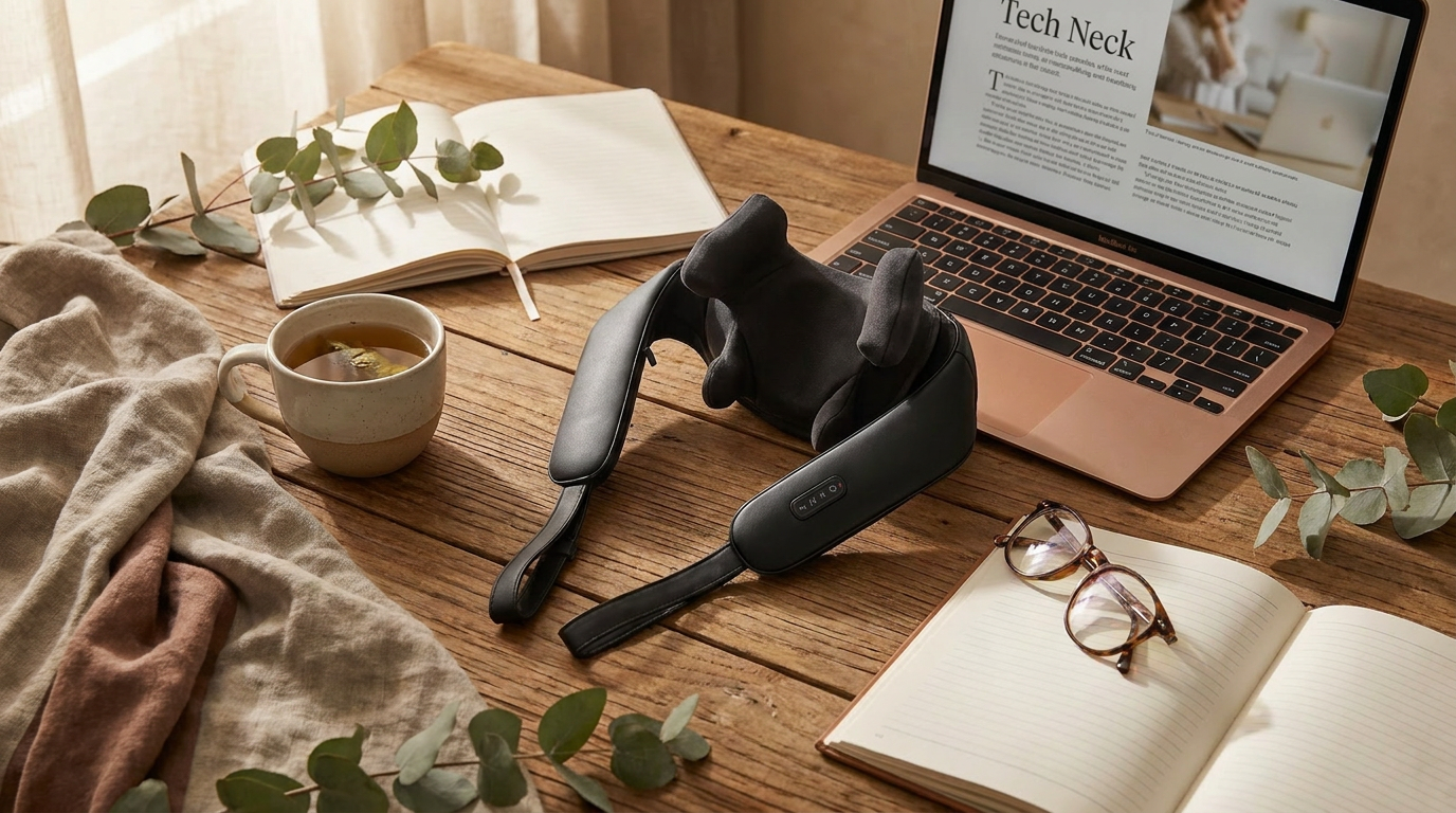 Alleviating Tech Neck with Cordless Neck Massager