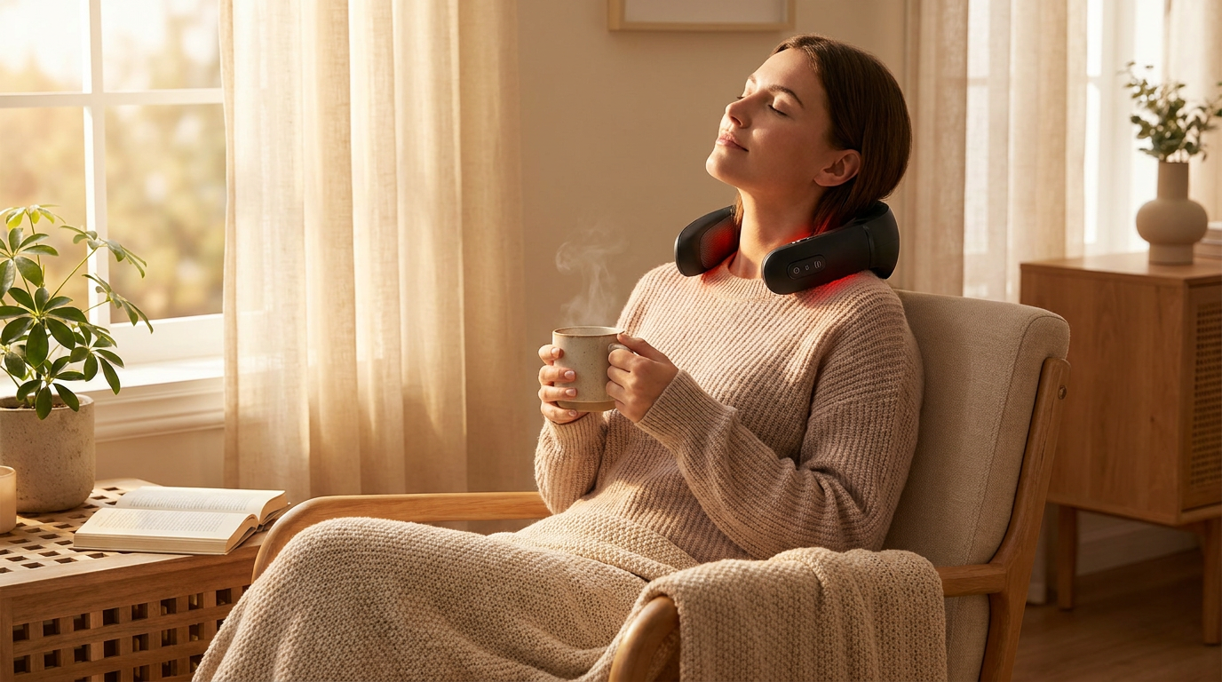 Does the Cordless Neck Massager heat help cervical pain?