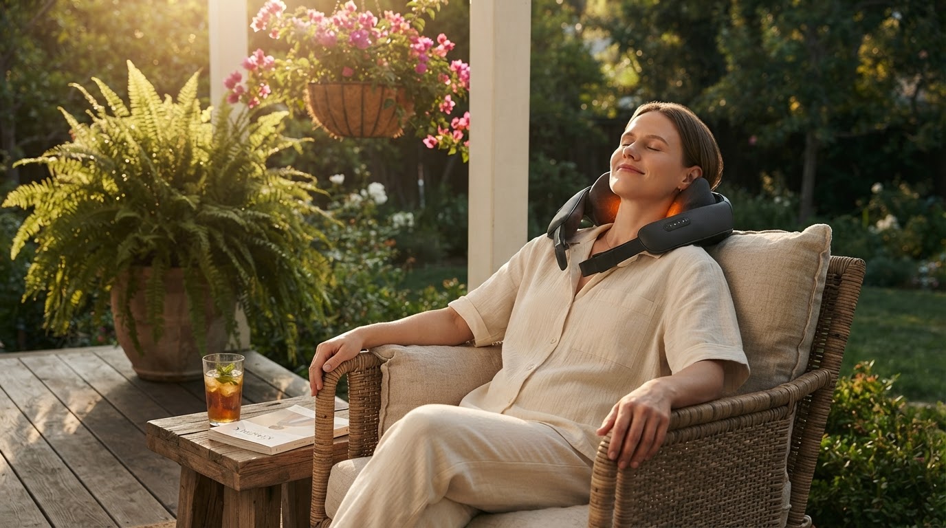 MASGRE Shiatsu Cordless Neck Massager Price Drop