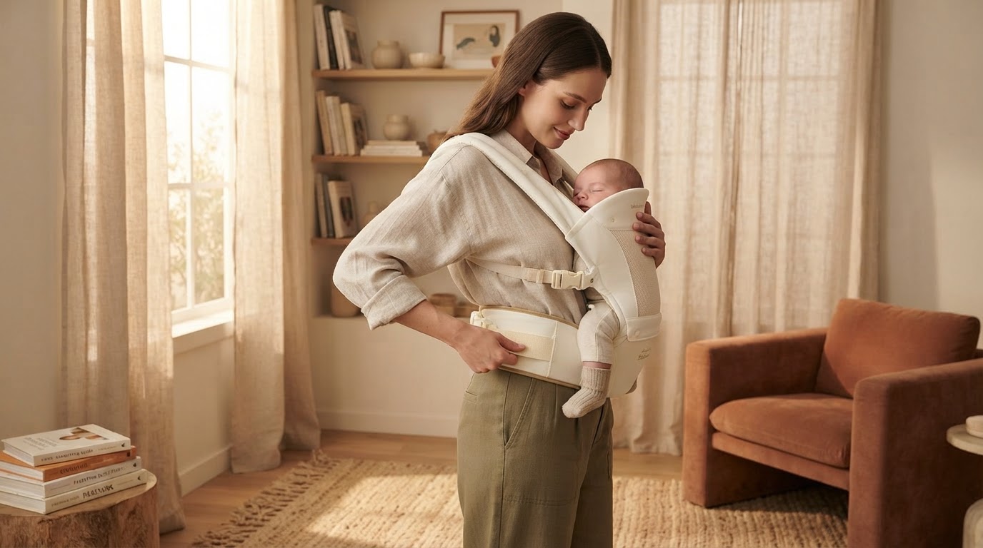 How to Adjust Your Baby Carrier Waistband to Prevent Back Strain