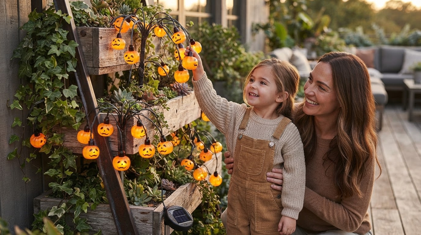 Elevating Solar Pumpkin Lume Light for Vertical Displays