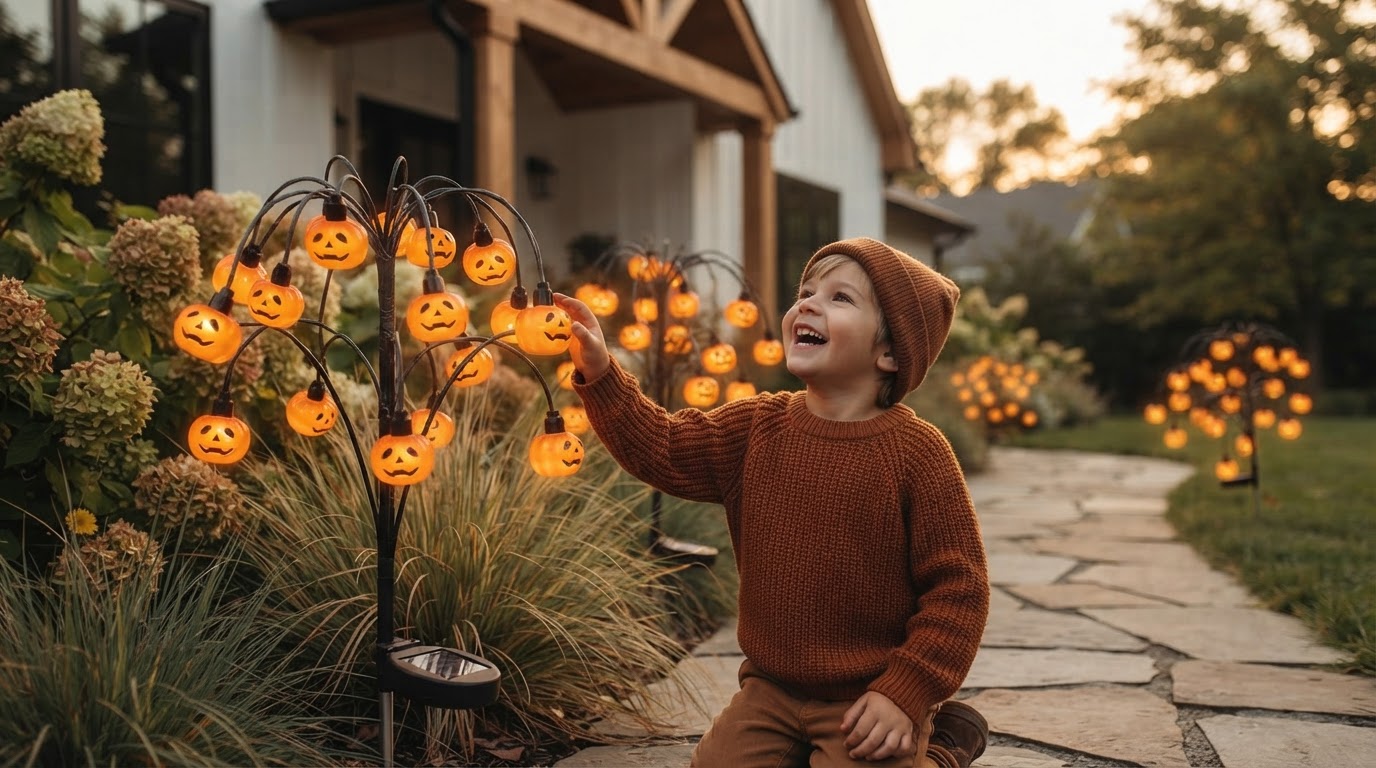 Solar Pumpkin Lume Light Outdoor Setup Strategy