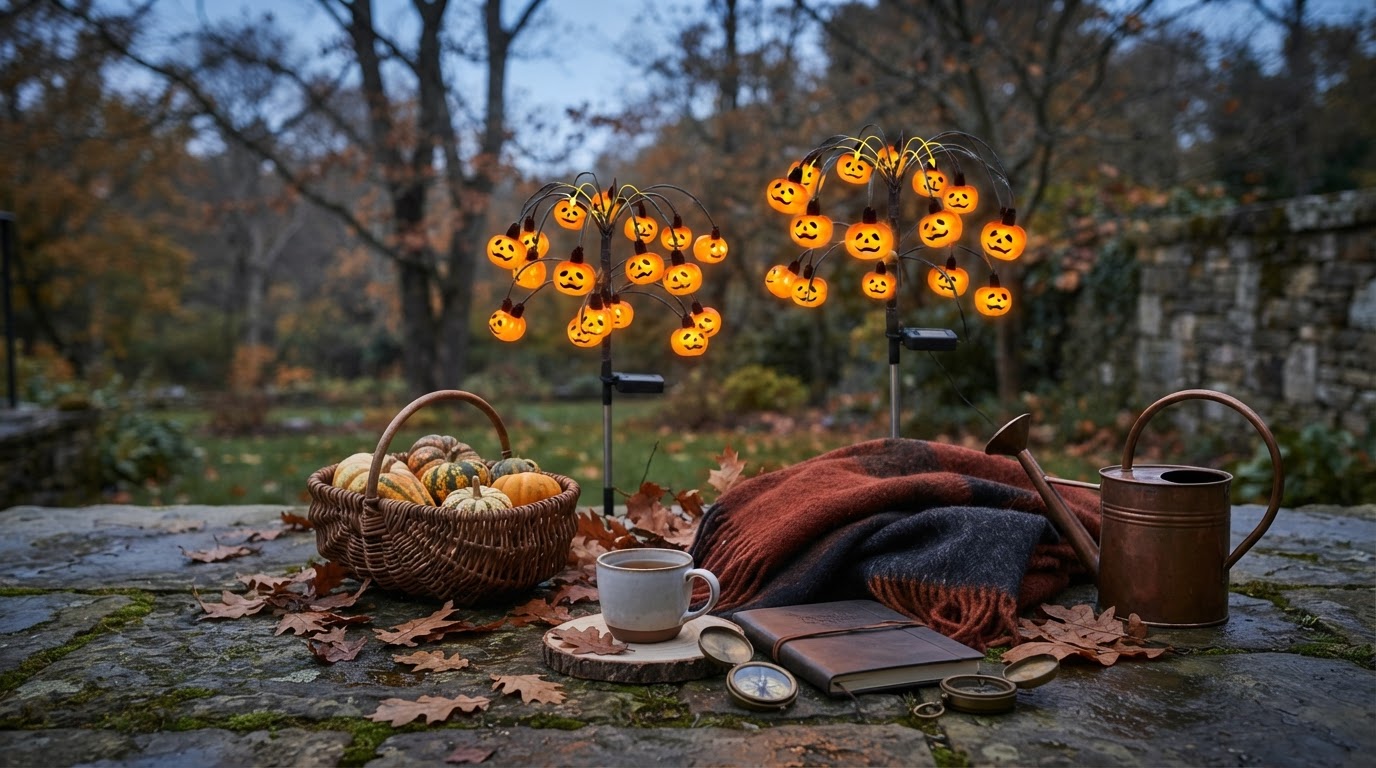 Solar Pumpkin Lume Light Performance in Autumn Conditions