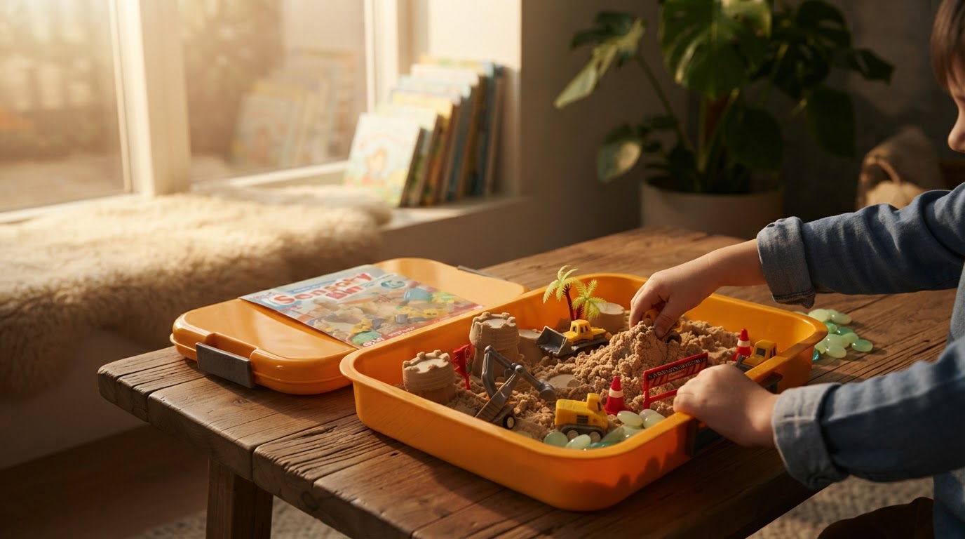 Is the Kinetic Sand Construction Sensory Bin worth it?