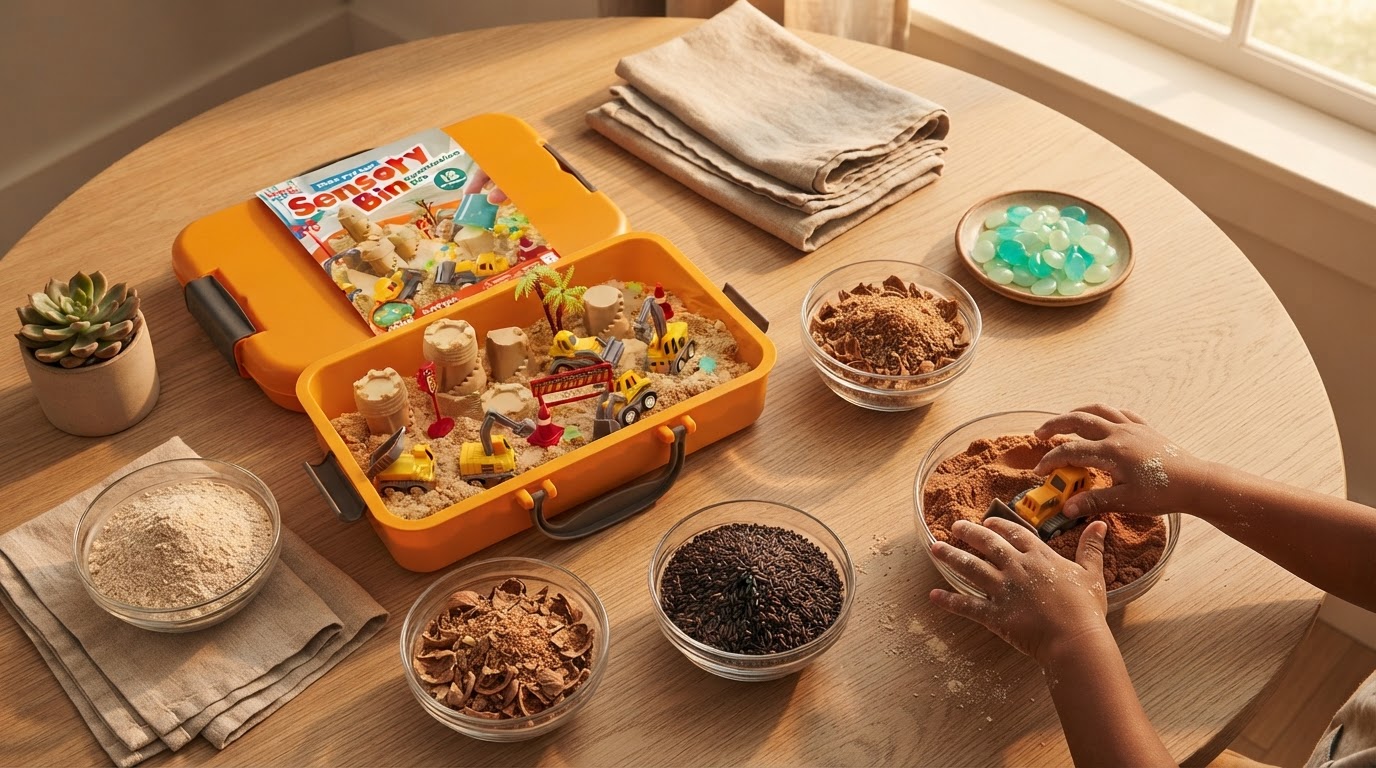 Selecting Construction Sensory Bin Dirt Fillers for Play