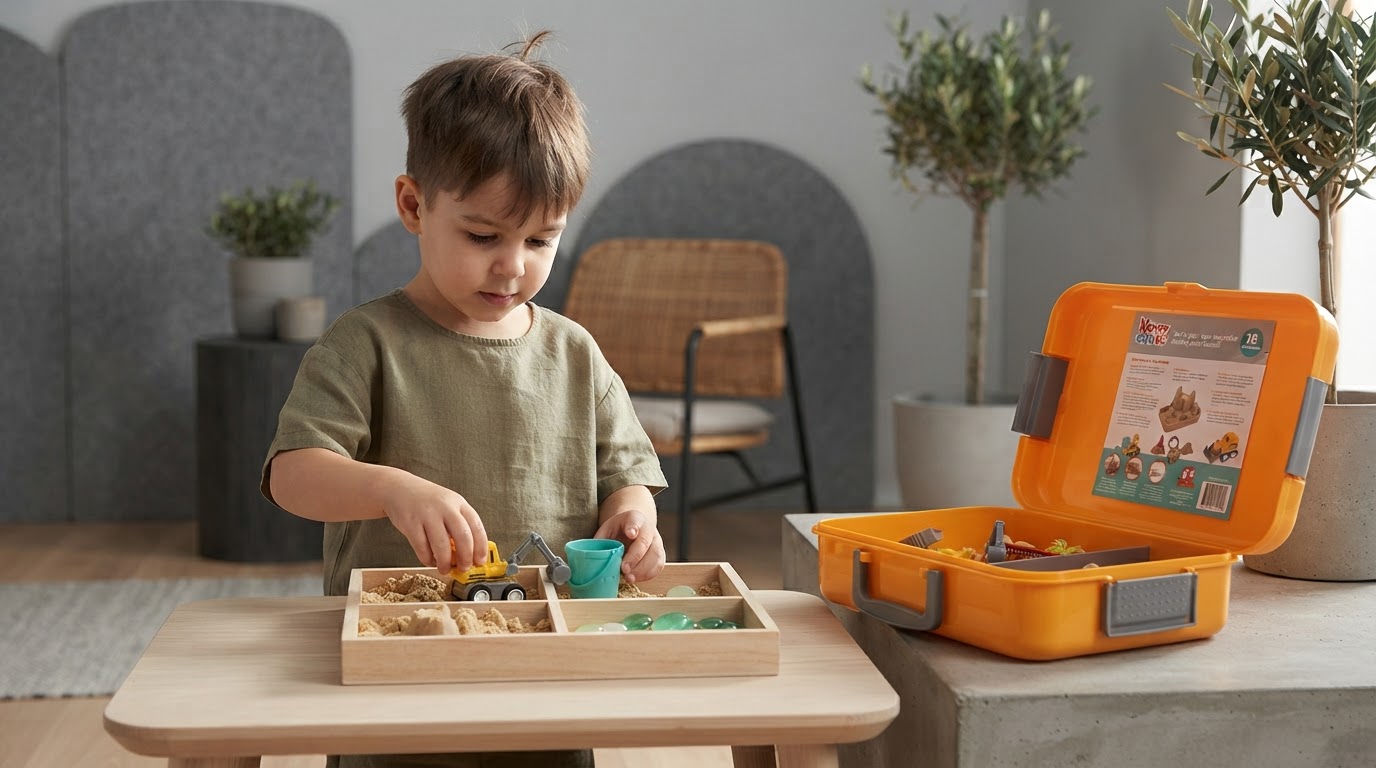 Tiny Builders Toy Three-Point Framework for Montessori Play