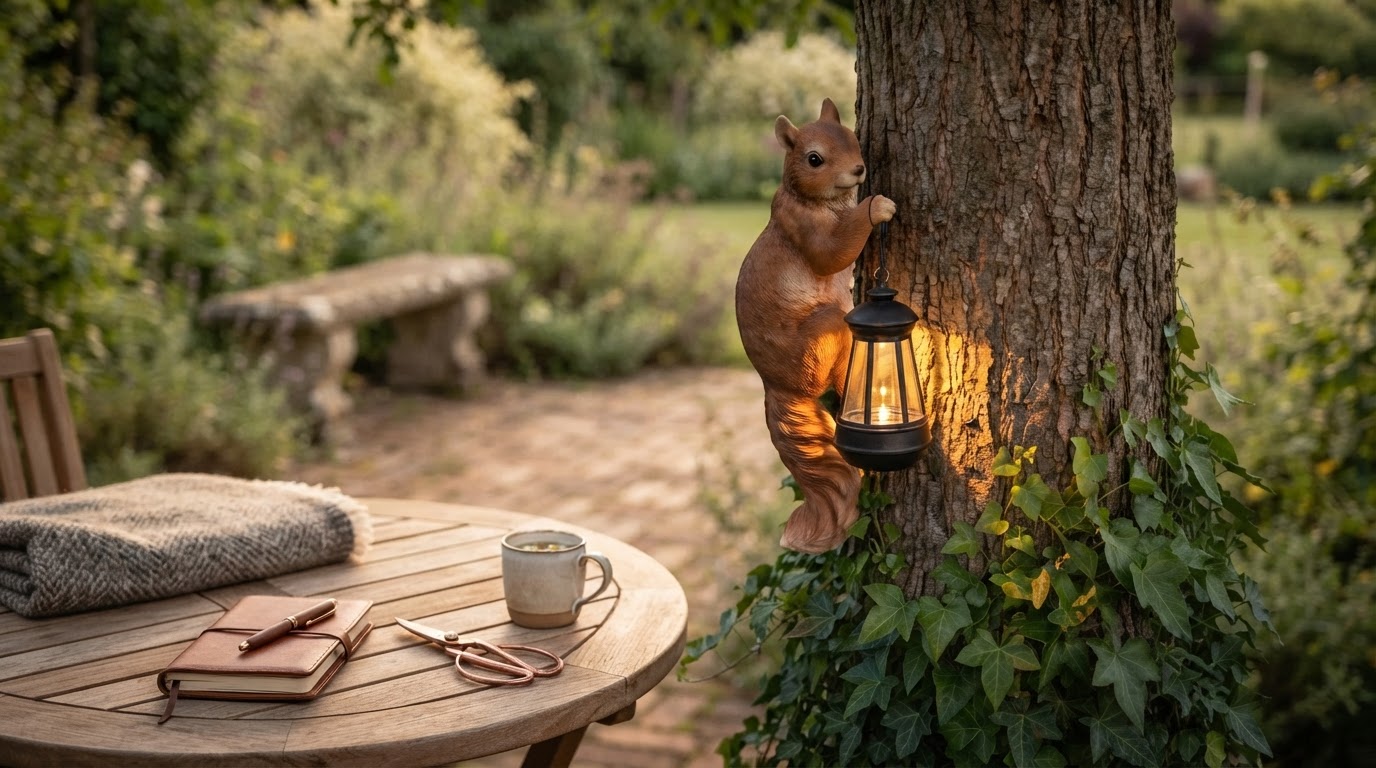 Elevating Garden Aesthetics with Solar Squirrel Lanterns