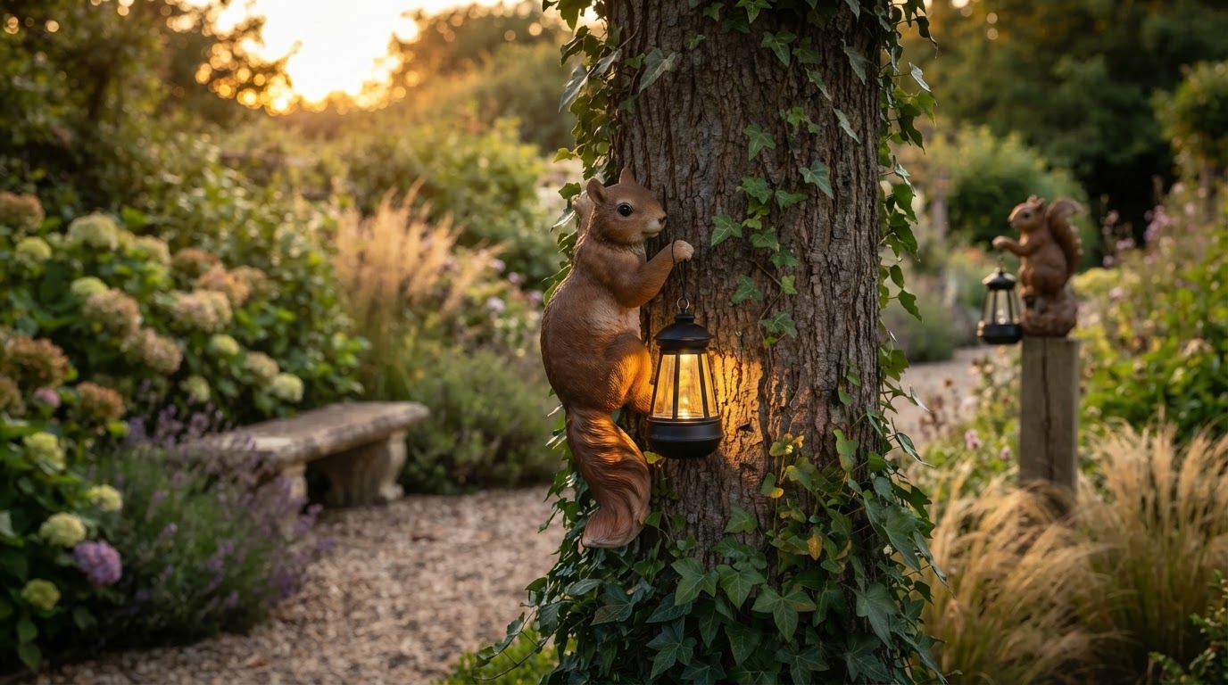 How Solar Garden Statues Work and Where to Place Them