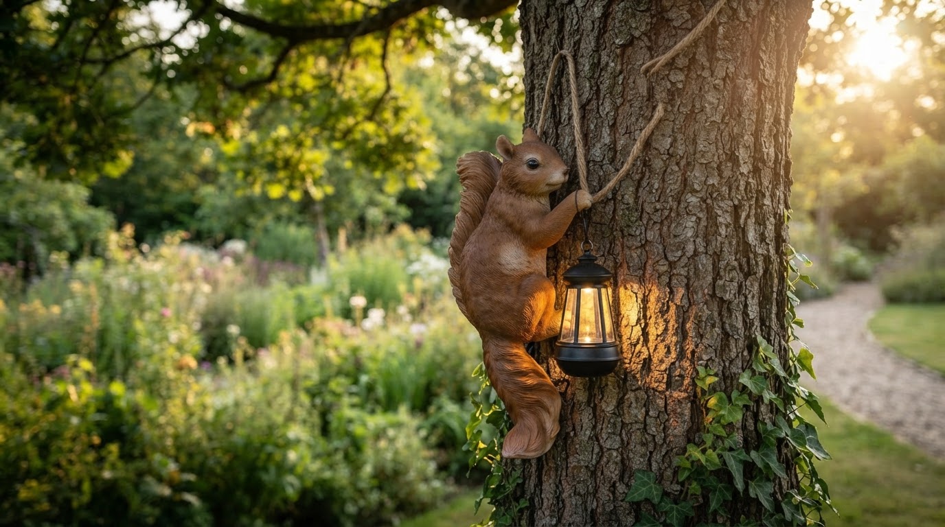 How to Mount Decorative Solar Sculptures to Tree Trunks safely