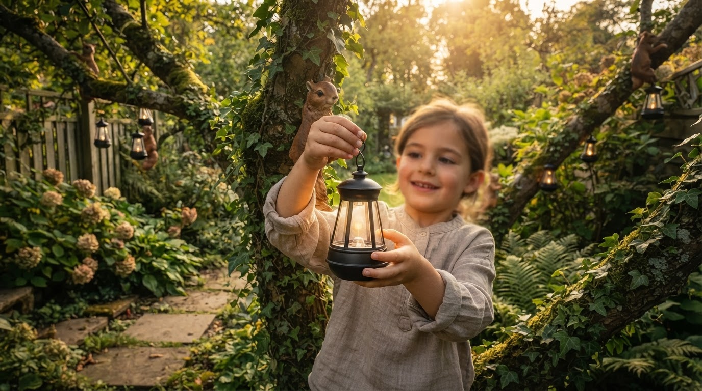 Integrating Solar Squirrel Lanterns into Yard Decor